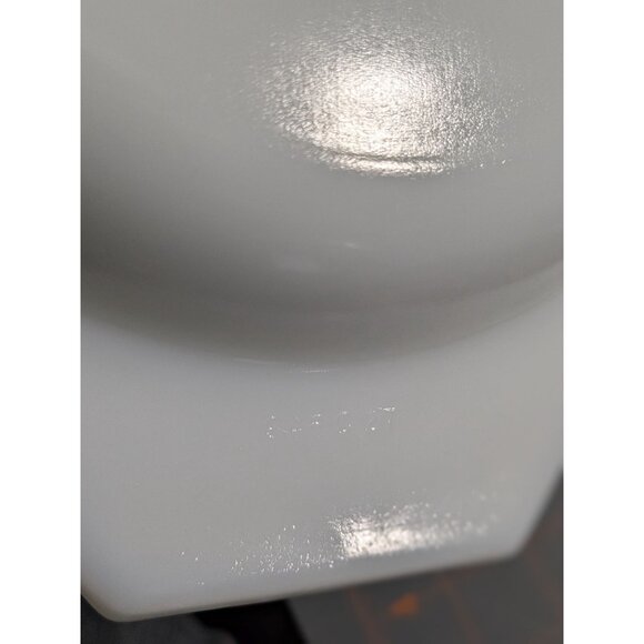 Vintage Pyrex Blue Snowflake Garland Oval Lid 12.75" White Glass Replacement - Picture 11 of 15